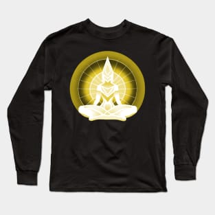 Aura Gold Meditation 06 Long Sleeve T-Shirt